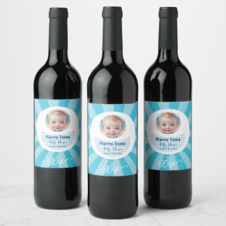 Set voedsel- en dranklabels wijn etiket