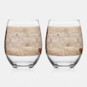 Set Wine Stemless Cowboy Verres Vaisselle (Droite)