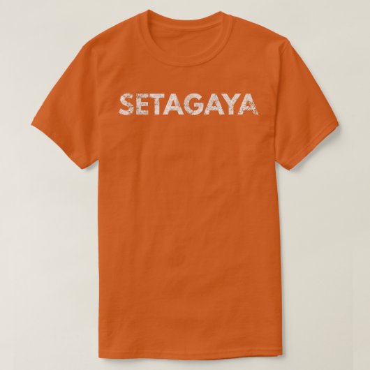 Setagaya Japon T-Shirt Graphique Distressé (Design devant)