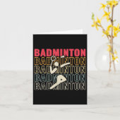 Setback Game Shuttle Sport Badminton Retro voor He Kaart (Gele Bloem)