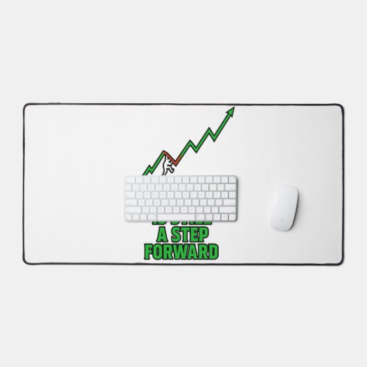 Setback to Step Forward Mindset Quote Bureaumat (Keyboard & Muis)