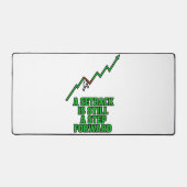 Setback to Step Forward Mindset Quote Bureaumat (Voorkant)