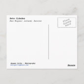 Sete Cidades, Azoren Briefkaart (Achterkant)