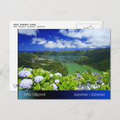 Sete Cidades, Azoren Briefkaart (Voorkant / Achterkant)