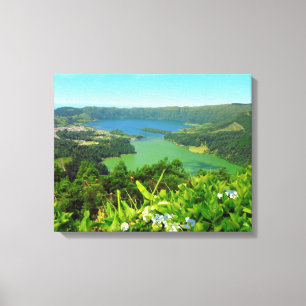 Sete Cidades Azores Canvas 20 "x 16", 1.5"