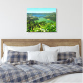 Sete Cidades Azores Canvas 20 "x 16", 1.5" (Insitu (Slaapkamer))