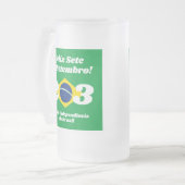 Sete de Setembro Onafhankelijkheidsdag Brazilië Vl Matglas Bierpul (Voorkant links)