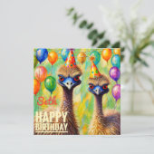 SETH ~ Carte d'anniversaire ~ Emus ~ (Debout devant)
