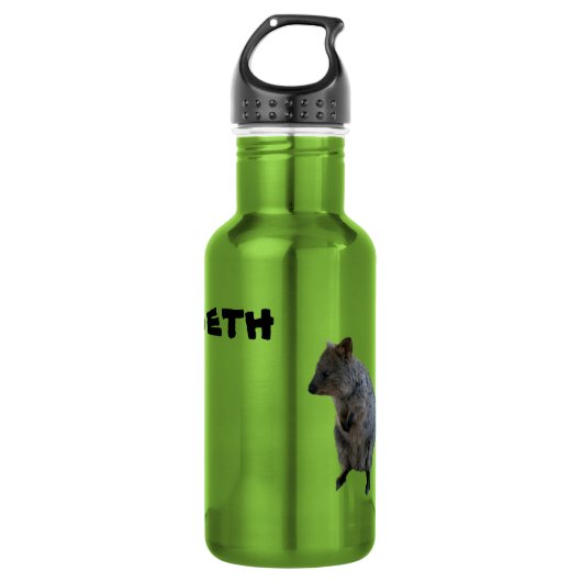 Seth Nom Avec Quokka Aussie, Bouteille D'Eau (Devant)