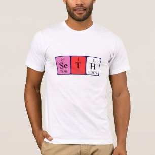 Seth periodiek lijstnaam shirt