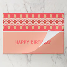 Sets de table De Papier Accentué Rose Et Corail