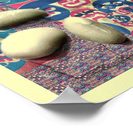 Setsubun Pattern Beans Demons Poster (Hoek)