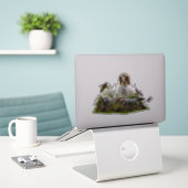 setter anglais avec faisans, autocollant d'art (Ordinateur portable sur le bureau)