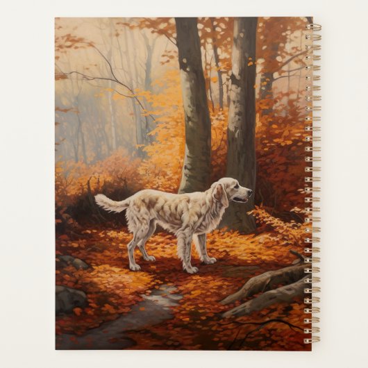 Setter anglais en automne Leaves Fall Inspire (Dos)
