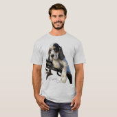 Setter anglais, mignon T-shirt chiot (Devant entier)