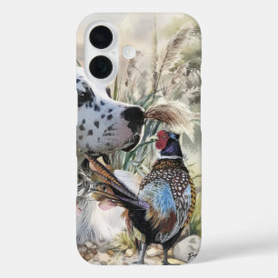 Setter en fazant iPhone 16 hoesje