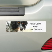 Setter Love Bumpersticker (Op auto)