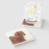 Setter Love Stenen Onderzetter (Zijkant)