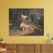 Setters door George Morland Canvas Afdruk (Insitu (Woonkamer))