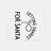 Setting Snares For Santa - Wire Snare Christmas 1  Fleece Deken (Voorkant (Horizontaal))