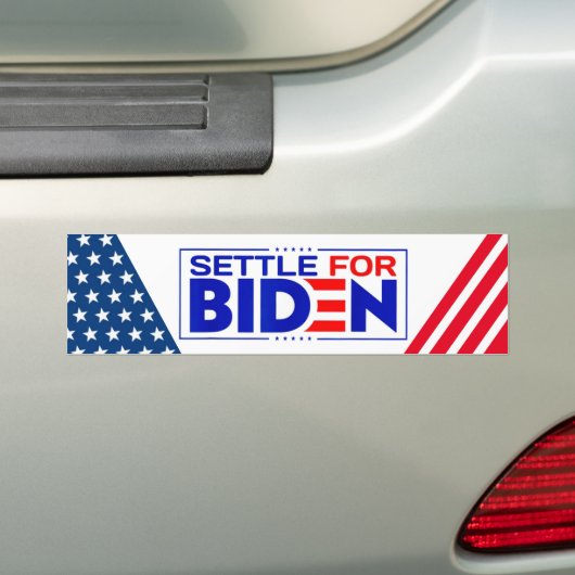 Settle for Biden Bumpersticker (Op auto)