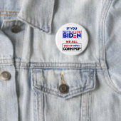 Settle for Biden Ronde Button 5,7 Cm (In situ)