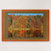 Seul Dieu Scène Automne Photo Jigsaw Puzzle (Horizontal)