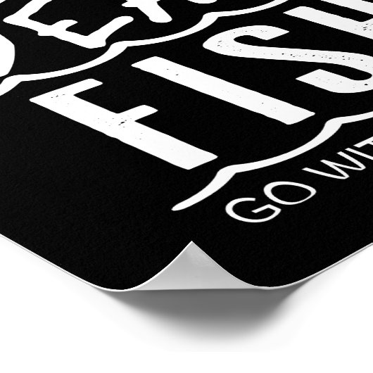 Seul Le Poisson Mort Va Avec Le Flux - Poster (Coin)