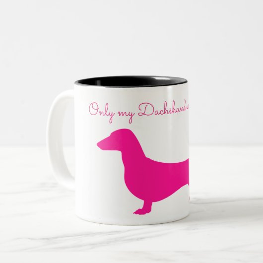 SEUL MON DACHSHUND COMPREND LA MUG (Devant gauche)