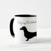 SEUL MON DACHSHUND COMPREND LA MUG (Devant gauche)