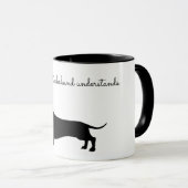 SEUL MON DACHSHUND COMPREND LA MUG (Devant droit)