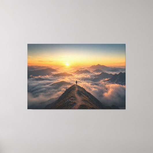 Seul, pas perdu – Impression sur toile : Lever de (Recto)