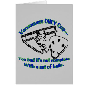 Seule carte de la tasse de Vancouver