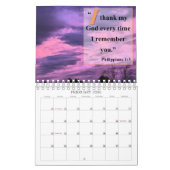 Seulement calendrier inspiré de douze mois de Dieu (Feb 2026)