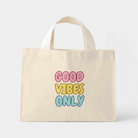 Seulement de bonnes vibrations Mini sac cabas (Devant)