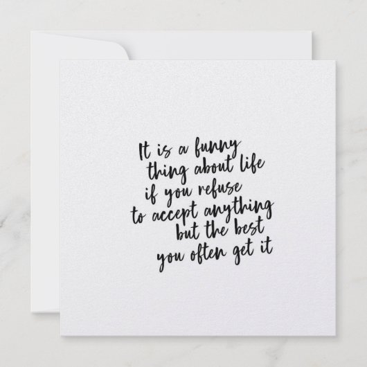 SEULEMENT LA MEILLEURE carte 5.25 x 5.25 (Devant)