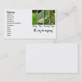 Seulement le carte de visite de début (Devant / Derrière)