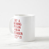 Seulement Un Matin Sur Le 25 Décembre Café Mug (Devant gauche)