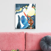 Seung Mu, Korean Monk Dance Canvas Afdruk (Insitu (Woonkamer))