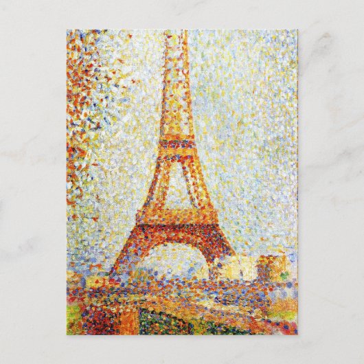 Seurat: De Eiffeltoren Briefkaart (Voorkant)