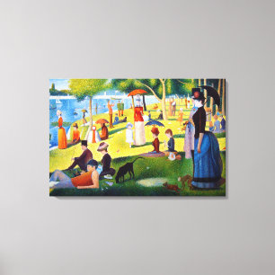 Seurat: Een zondag in La Grande Jatte Canvas Afdruk