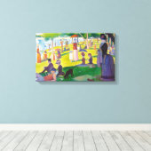 Seurat La Grande Jatte Canvas Afdruk (Insitu (Houten vloer))