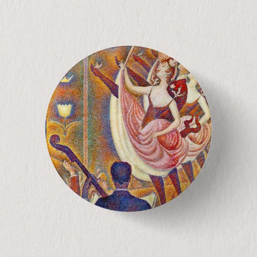 Seurat Le Chahut Button (Voorkant)