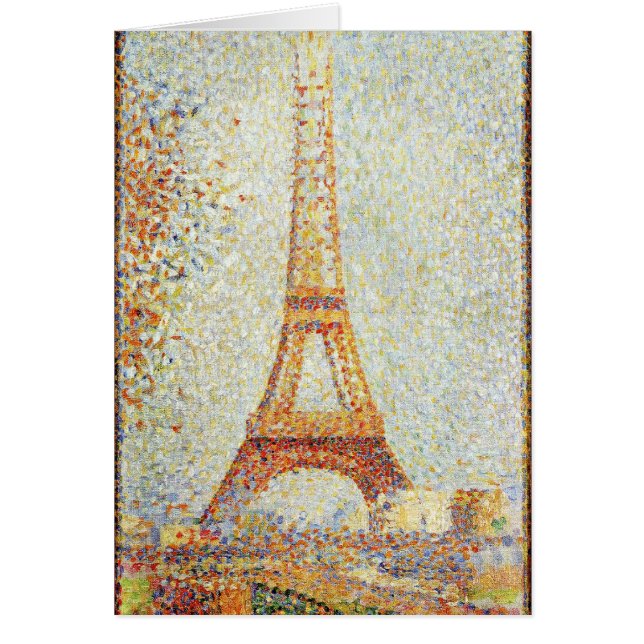 Seurat-schildering van de Effiel Tower (Voorkant)