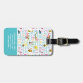 Seuss's ABC Pattern with Words Bagagelabel (Voorkant horizontaal)