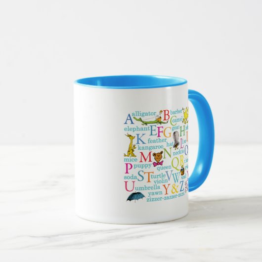 Seuss's ABC Pattern with Words Mok (Voorkant rechts)