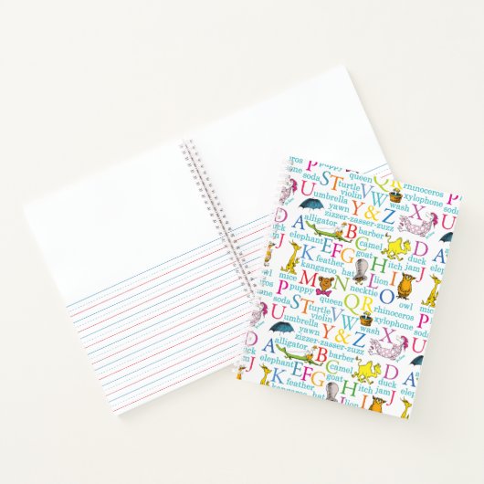 Seuss's ABC Pattern with Words Notitieboek (Binnen)