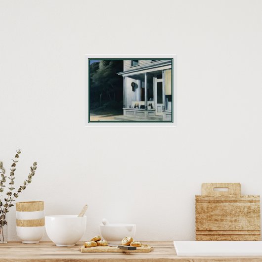 Seven A.M. van Edward Hopper Poster (Keuken)
