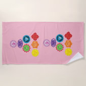 Seven Chakra, Yoga, serviette de plage (Devant)