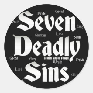 Seven Deadly Sins Logo Ronde Sticker